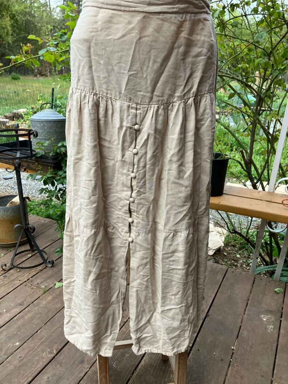 Midnight sky, natural fiber, simple skirt, size XL